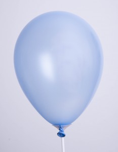 Ballons Bleu Clair Perlé 5